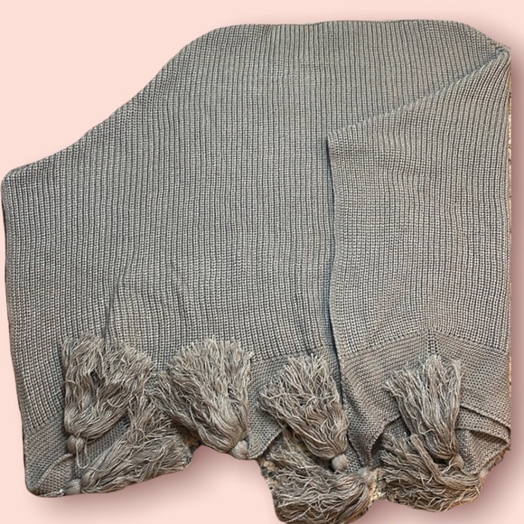 David and Young Sweaters - David and Young Cocoa Brown Knit Poncho